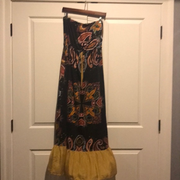 Strapless Green Dragon maxi - Picture 1 of 3